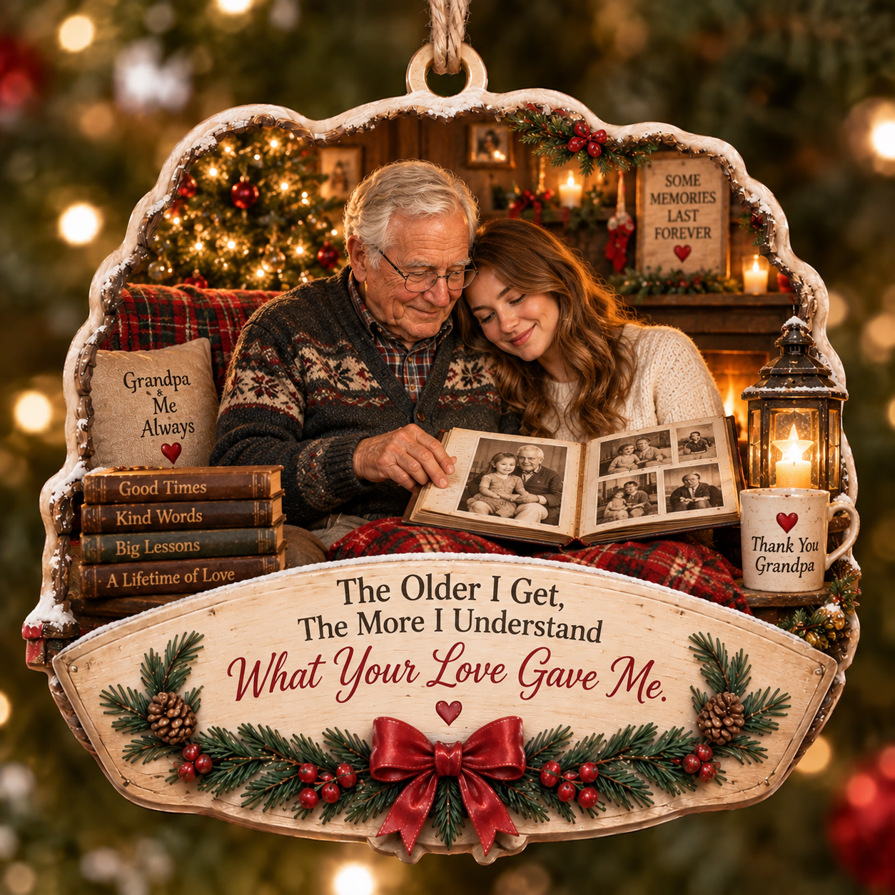 Grandpa & Granddaughter Christmas Tribute Keepsake