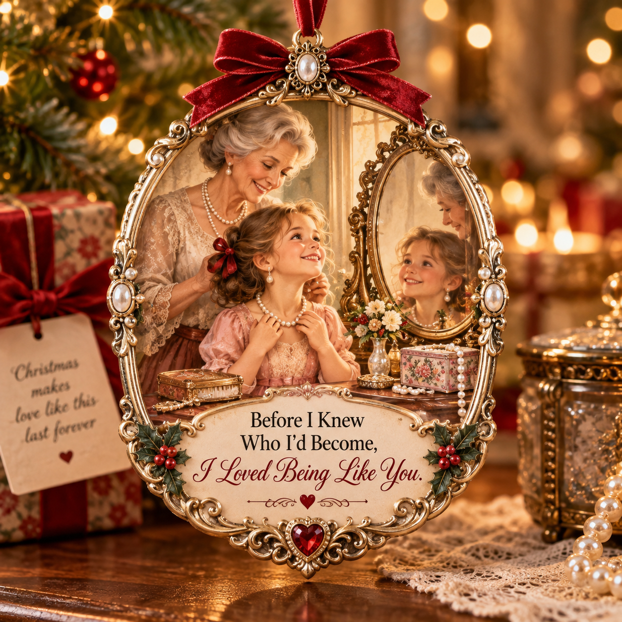Grandma & Granddaughter Christmas Tribute Keepsake