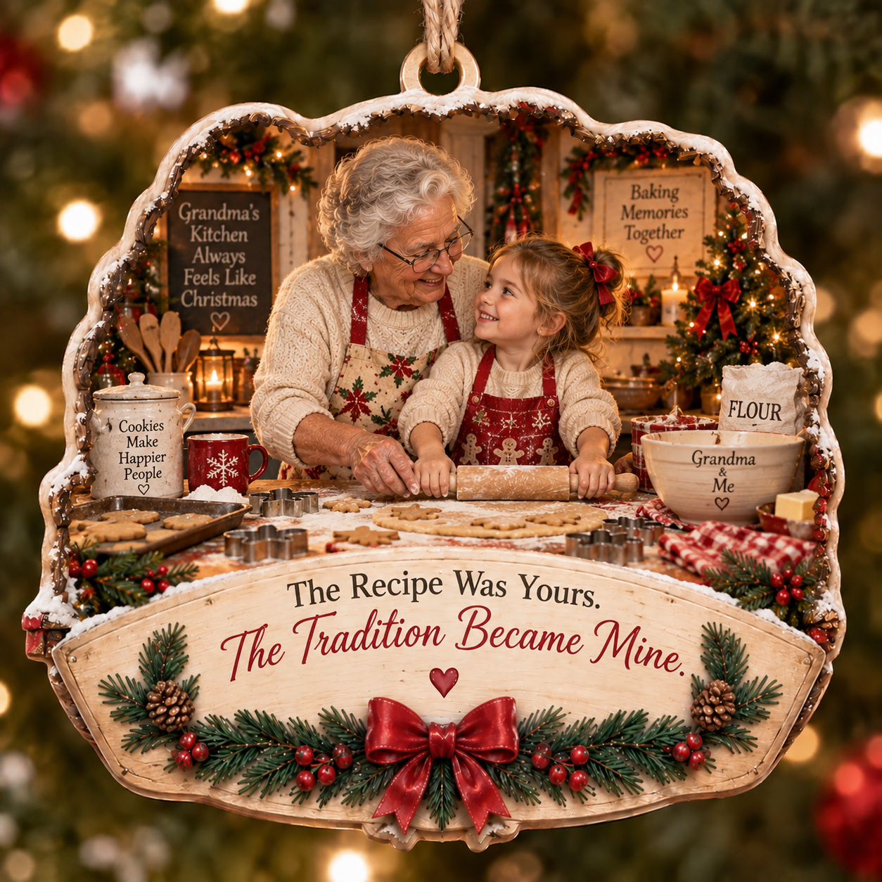 Grandma & Granddaughter Christmas Tribute Keepsake