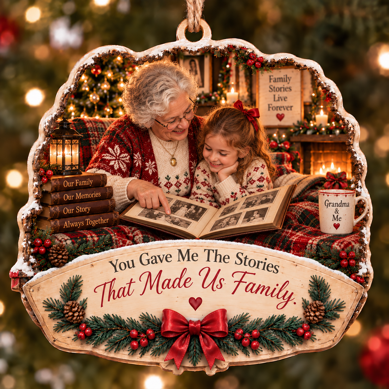 Grandma & Granddaughter Christmas Tribute Keepsake