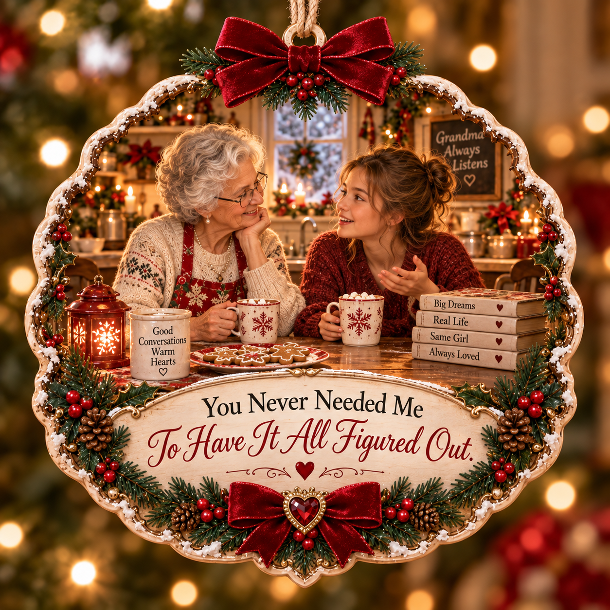 Grandma & Granddaughter Christmas Tribute Keepsake