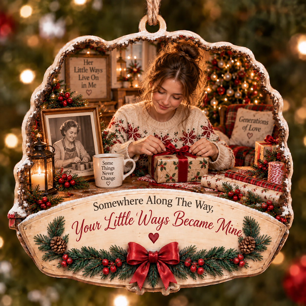 Grandma & Granddaughter Christmas Tribute Keepsake