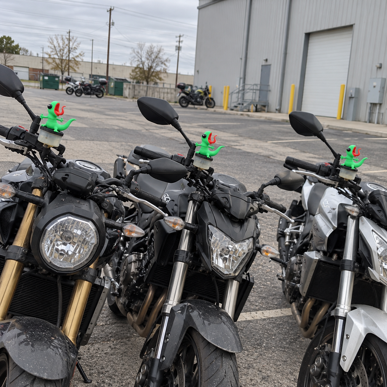 🦎🏍️ Roadside Lizard Buddy – Car & Motorcycle Decor