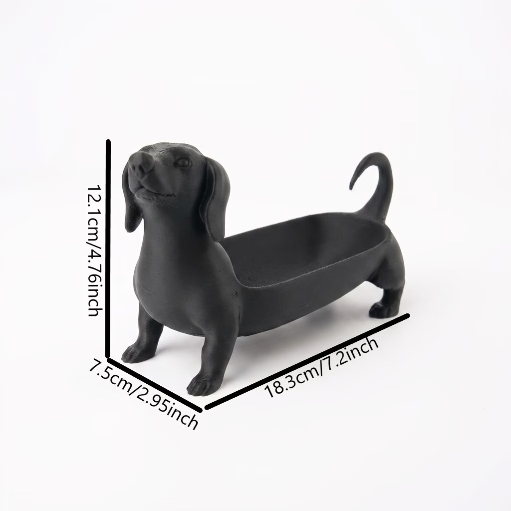 Dachshund Catchall Tray – Cute Dog Decorative Storage Dish