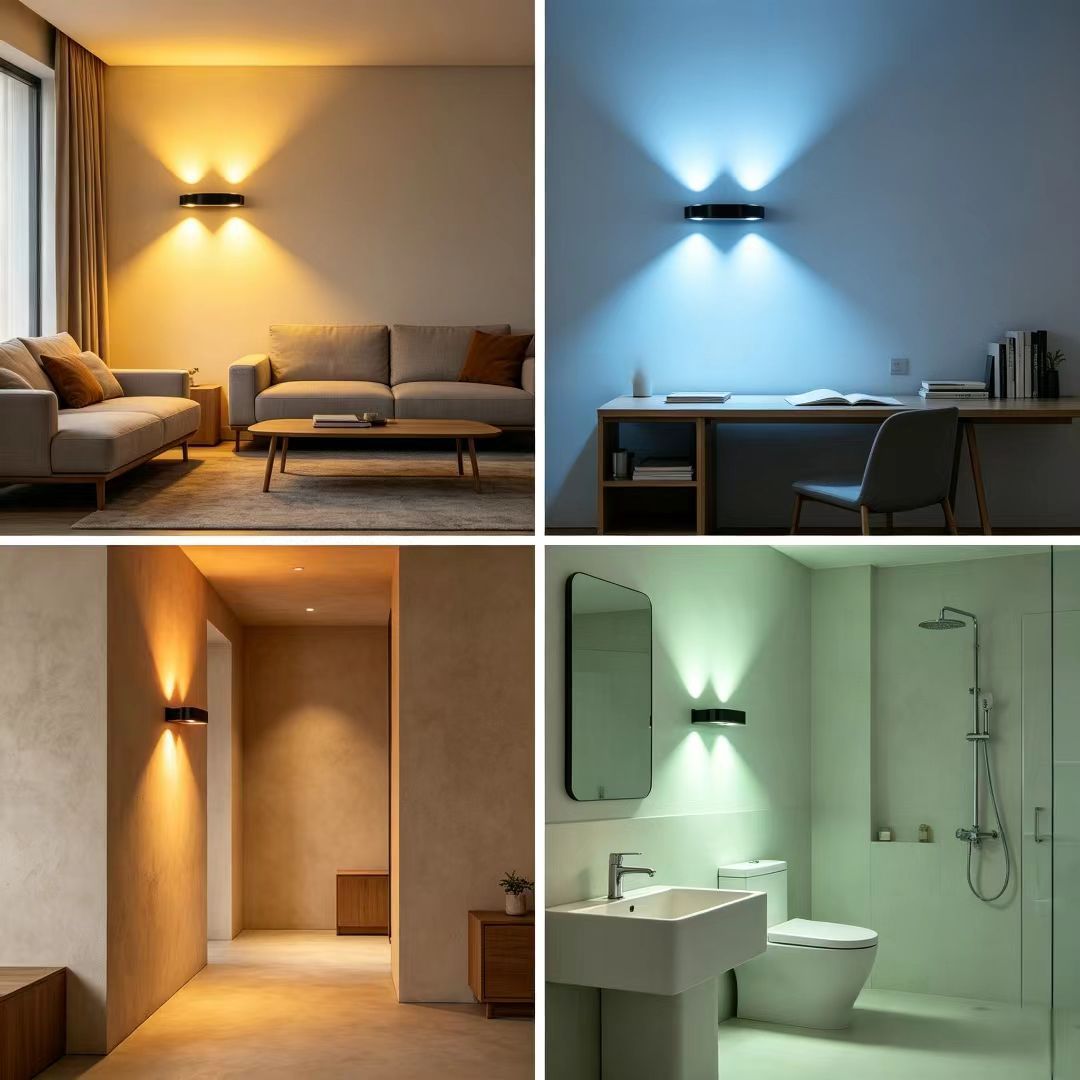 Rechargeable Motion Sensor Wall Light – 3-Color Magnetic LED Sconce