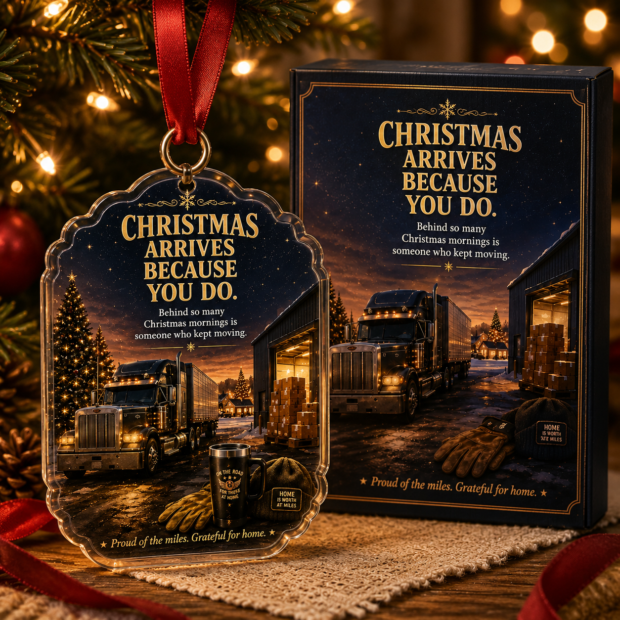 Trucker Christmas Tribute Keepsake