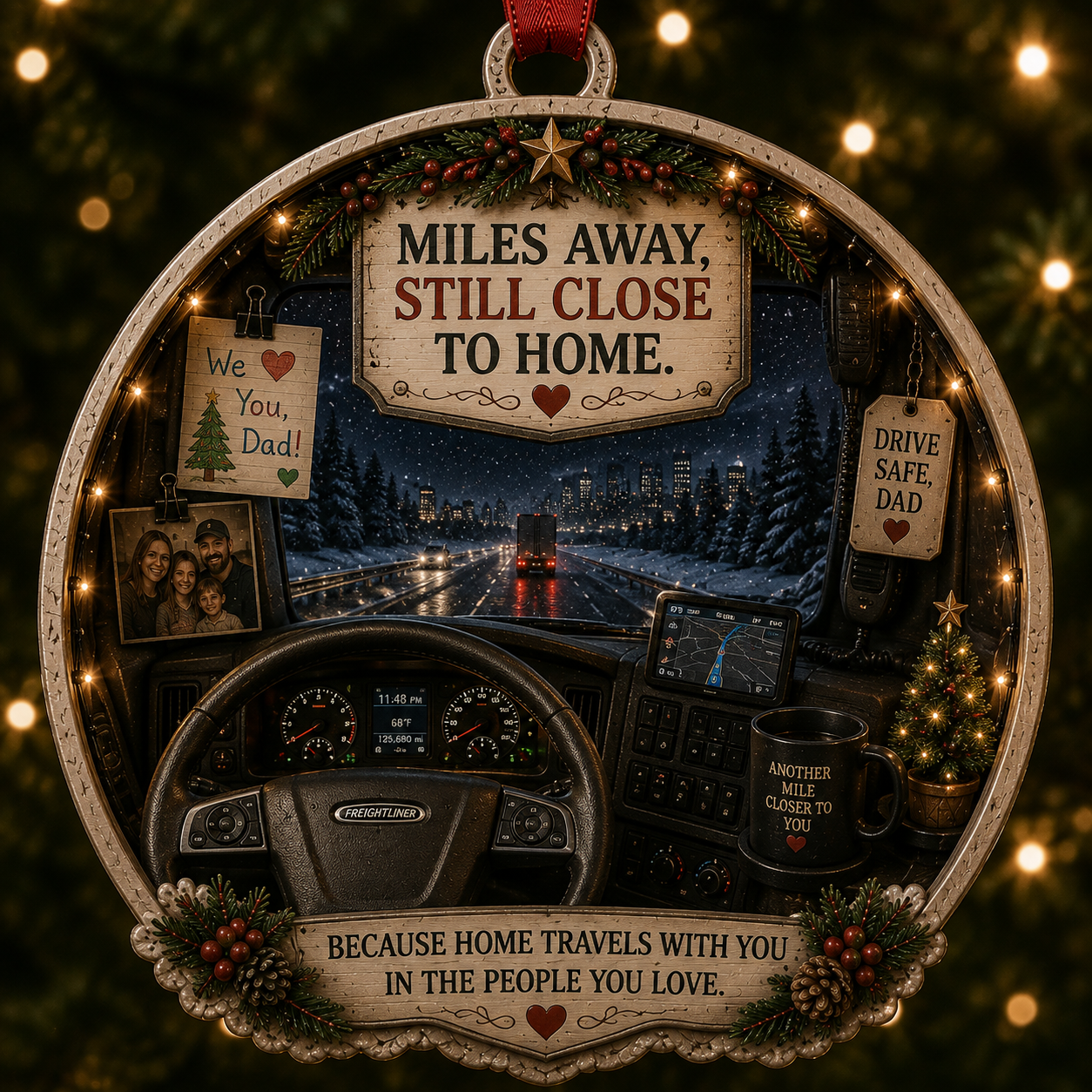 Trucker Christmas Tribute Keepsake