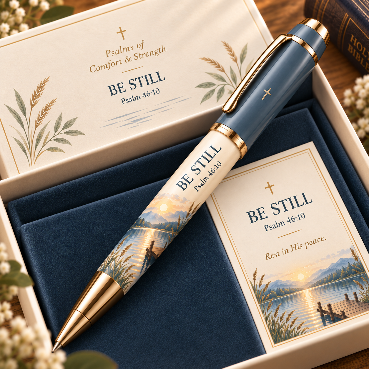 ✝️Psalms of Comfort & Strength – Scripture Keepsake Pen