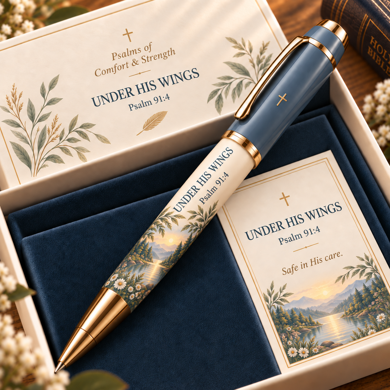 ✝️Psalms of Comfort & Strength – Scripture Keepsake Pen