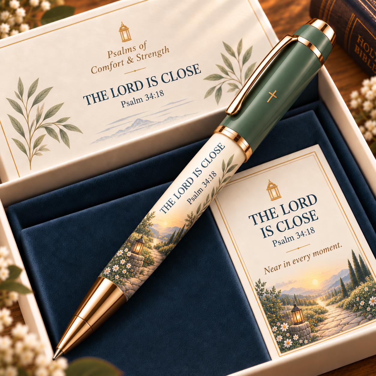 ✝️Psalms of Comfort & Strength – Scripture Keepsake Pen