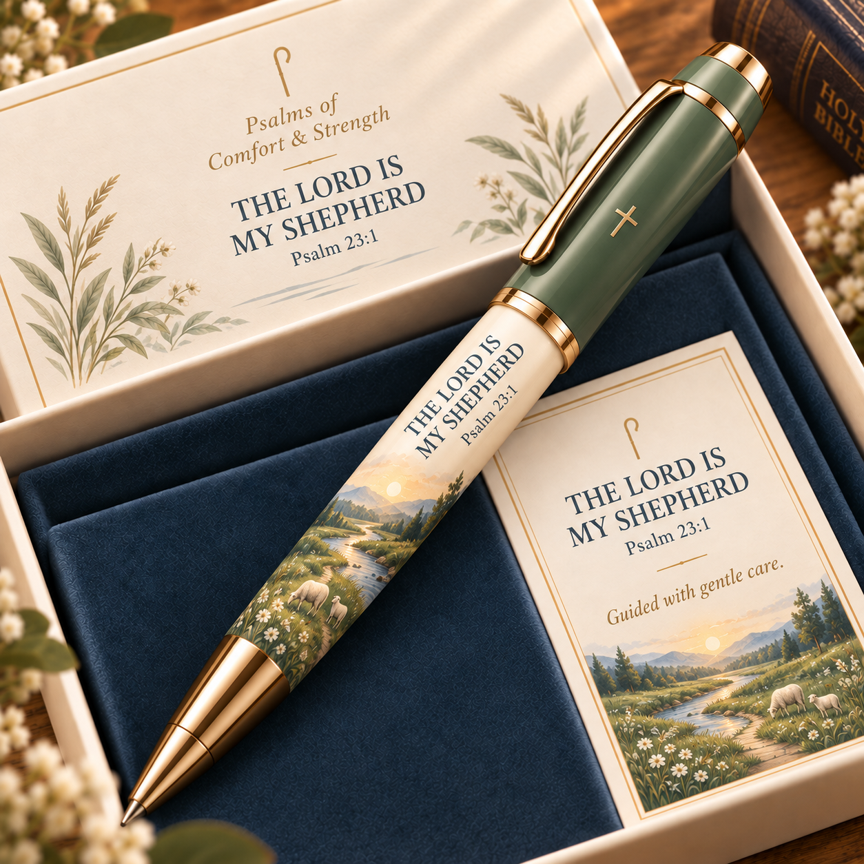 ✝️Psalms of Comfort & Strength – Scripture Keepsake Pen