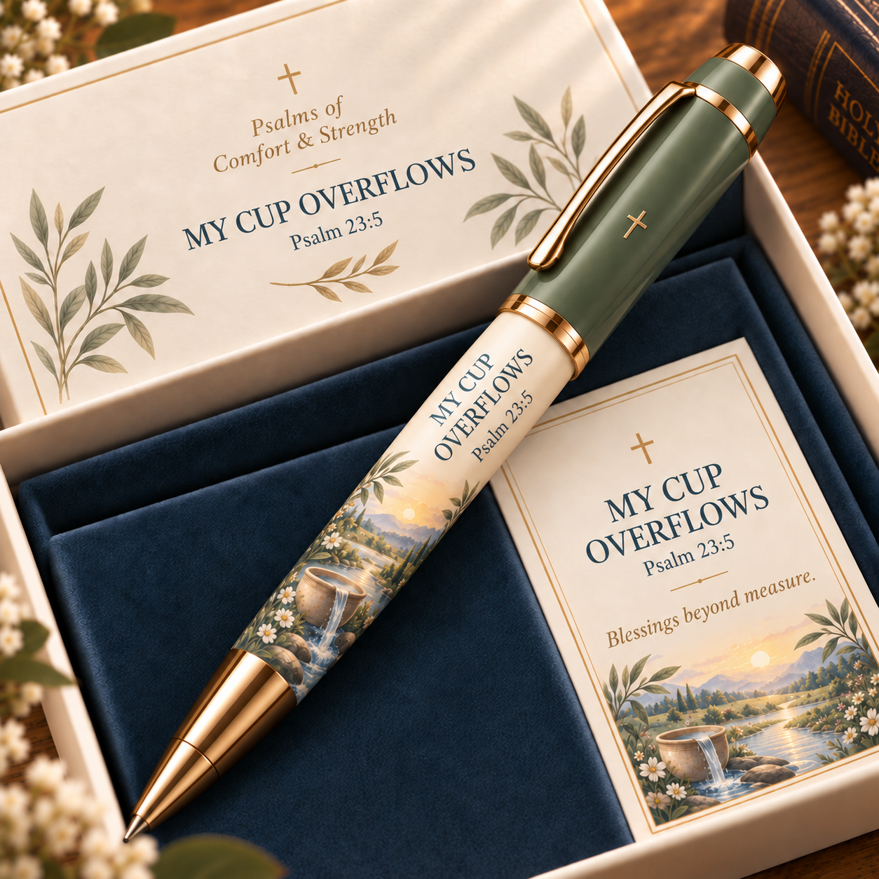 ✝️Psalms of Comfort & Strength – Scripture Keepsake Pen