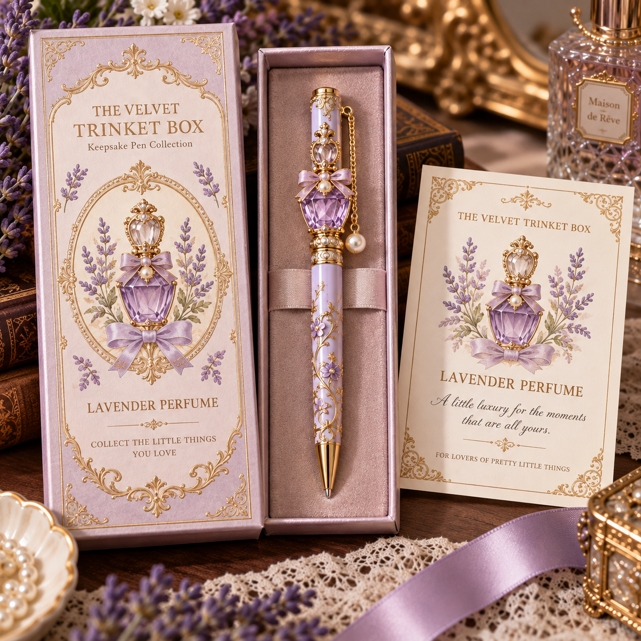 The Velvet Trinket Box – Keepsake Pen Collection
