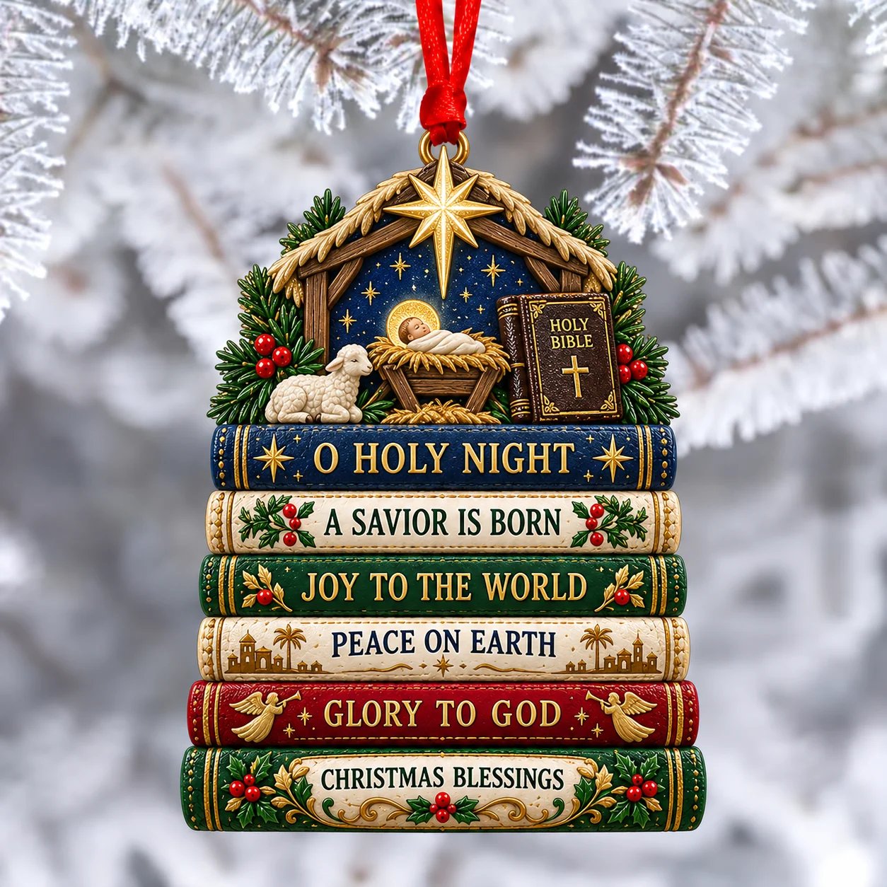 ✝️ His Word at Christmas – Scripture Keepsake Ornament Collection