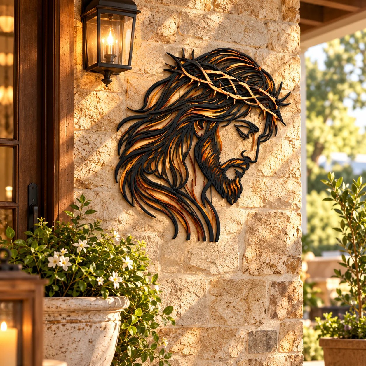 ✝️ Sacred Grace – Jesus & Virgin Mary Metal Wall Art