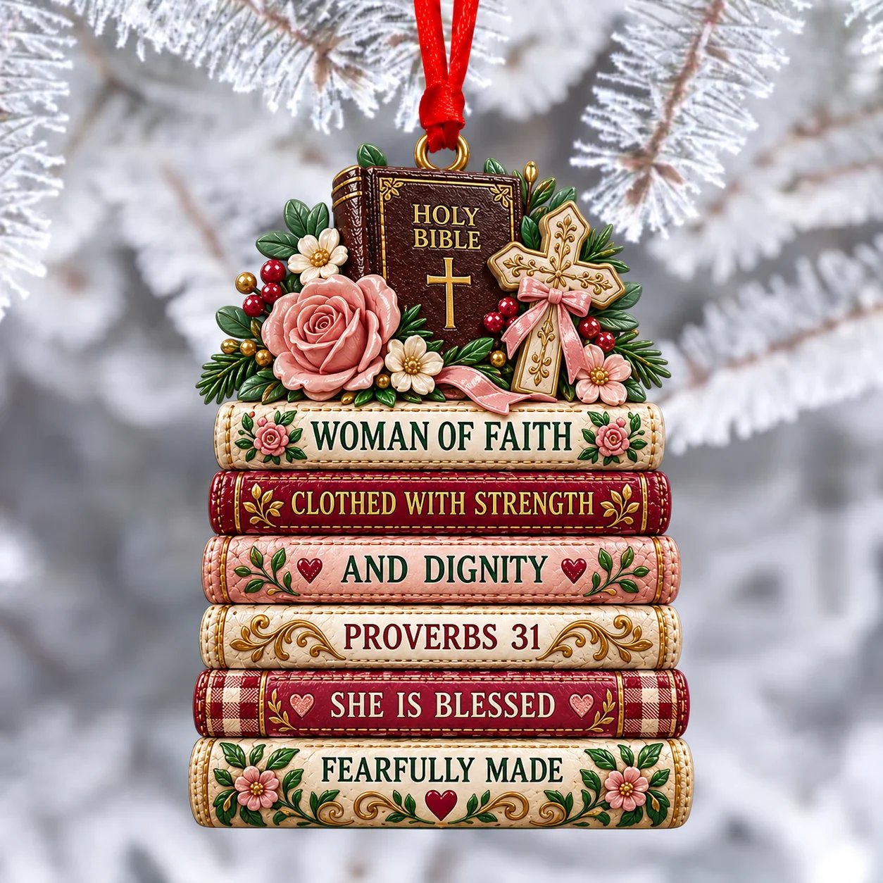 ✝️ His Word at Christmas – Scripture Keepsake Ornament Collection