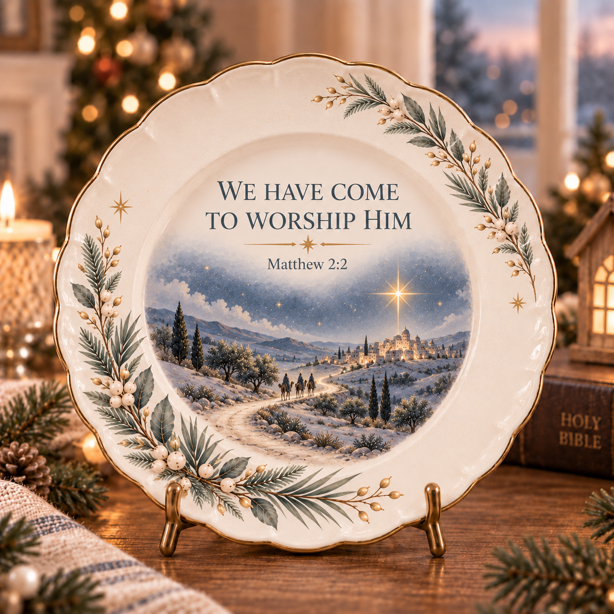 ✝️Christmas Scripture Keepsake Plate Collection