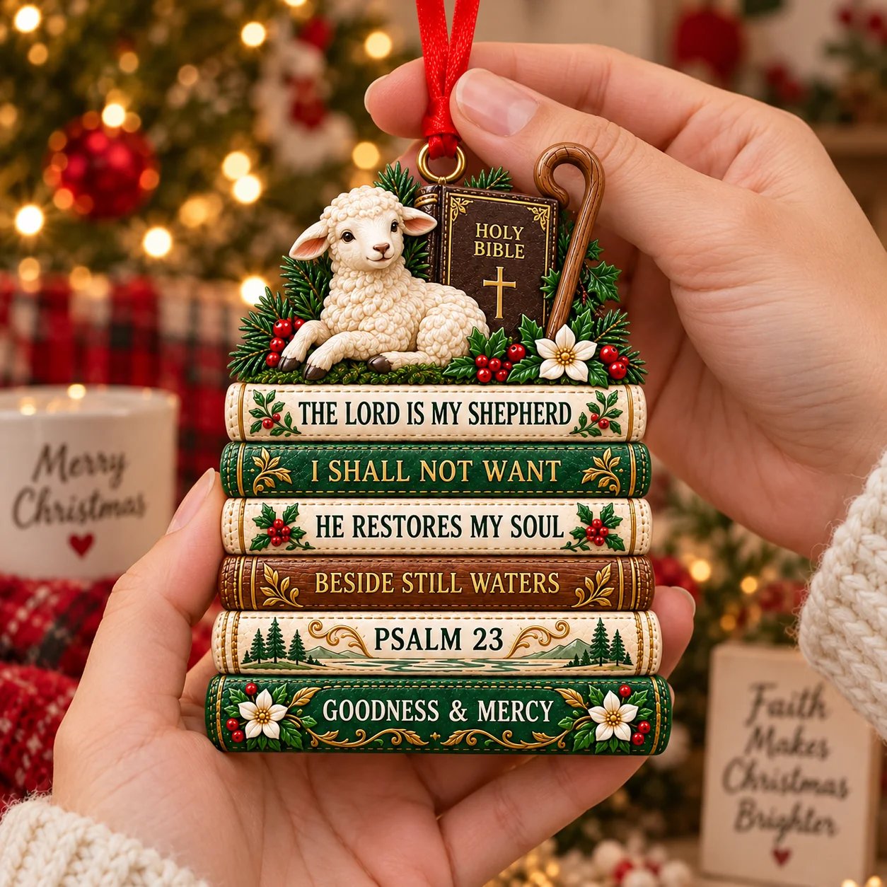 ✝️ His Word at Christmas – Scripture Keepsake Ornament Collection