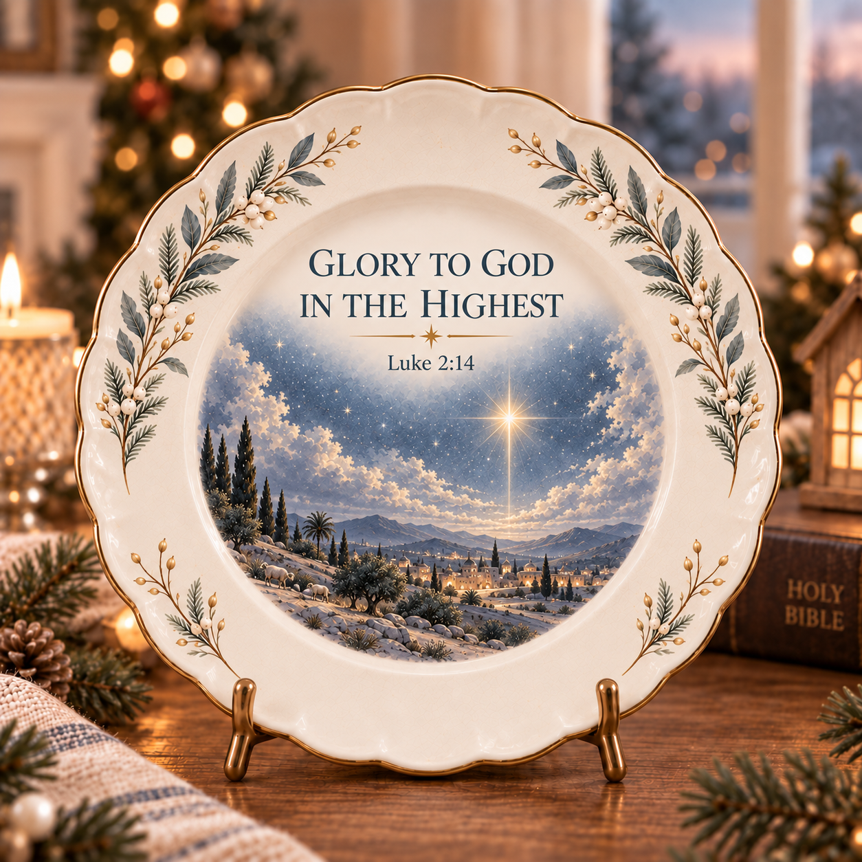 ✝️Christmas Scripture Keepsake Plate Collection
