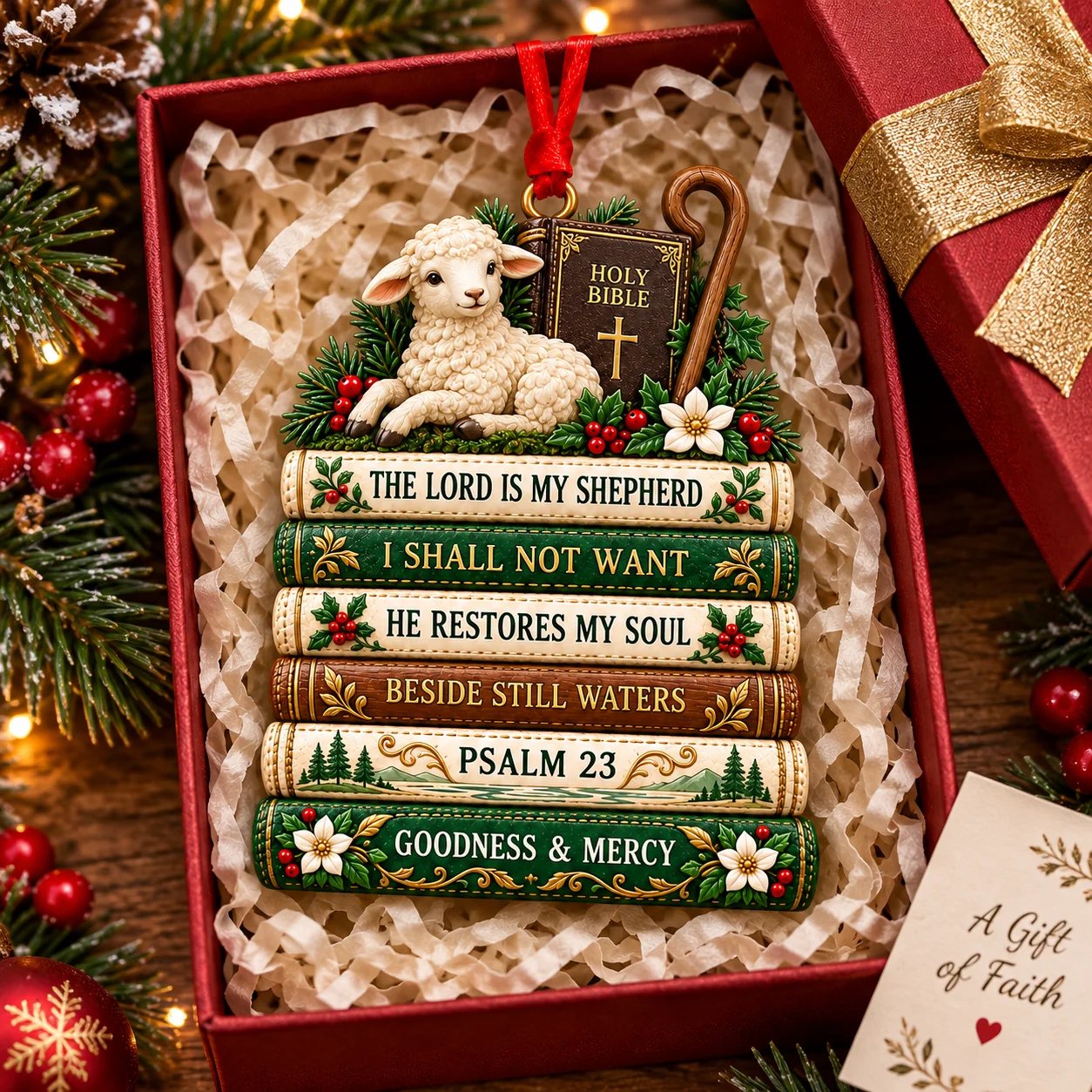 ✝️ His Word at Christmas – Scripture Keepsake Ornament Collection