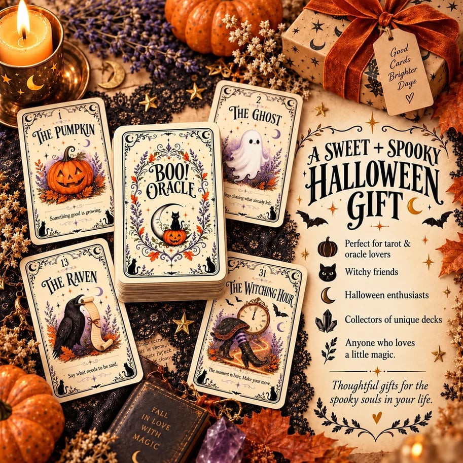 🎃 🔮31 Nights of Halloween Oracle Deck | 31 Daily Spooky Messages for October