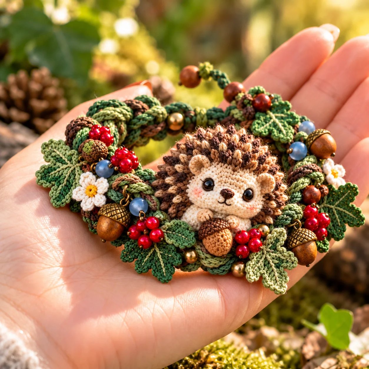 🔥Last Day 49% OFF - 🌿🧶 Woodland Wrist Friends – Handmade Crochet Animal Bracelet Collection