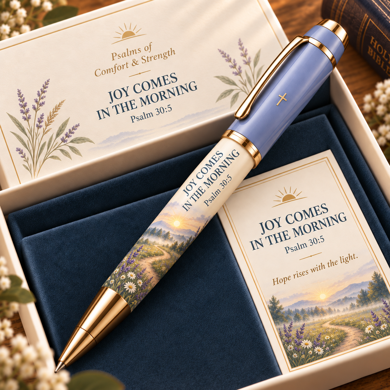 ✝️Psalms of Comfort & Strength – Scripture Keepsake Pen