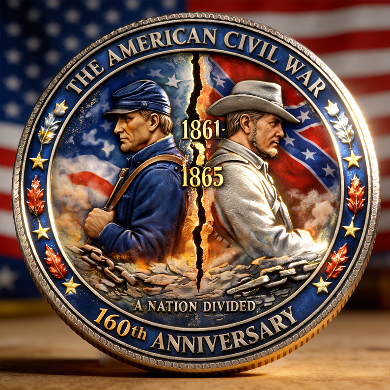 American Civil War 160th Anniversary Commemorative Coin