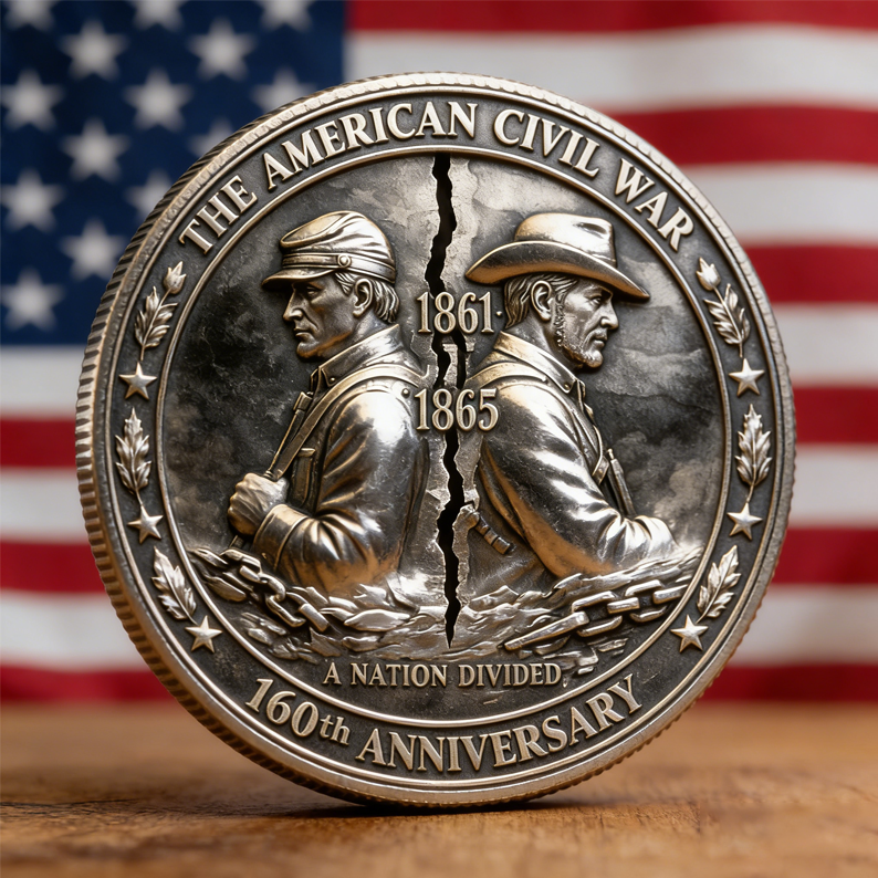 American Civil War 160th Anniversary Commemorative Coin