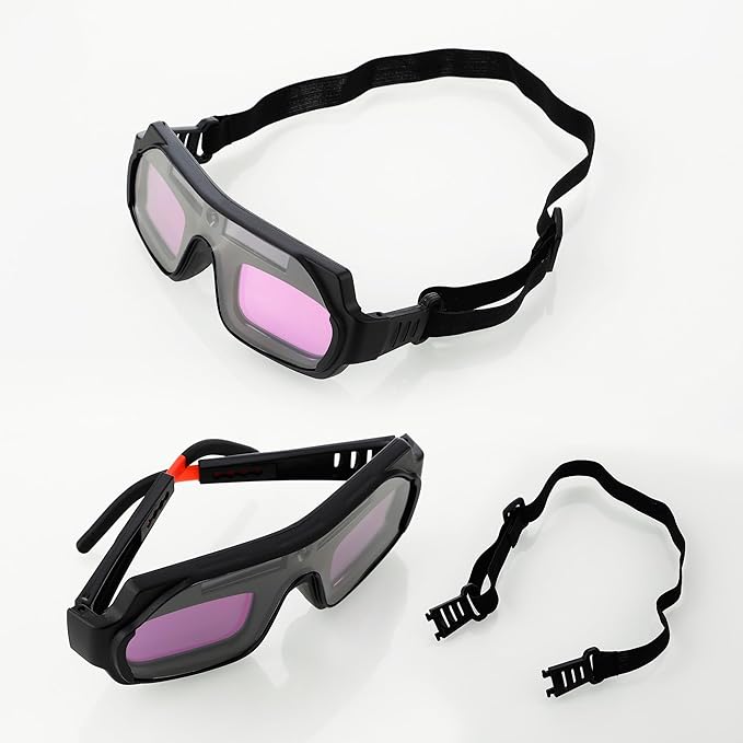 🎁⏳Limited time discount- Solar Auto-Darkening Welding Goggles – Eye Protection with Smart Light Control