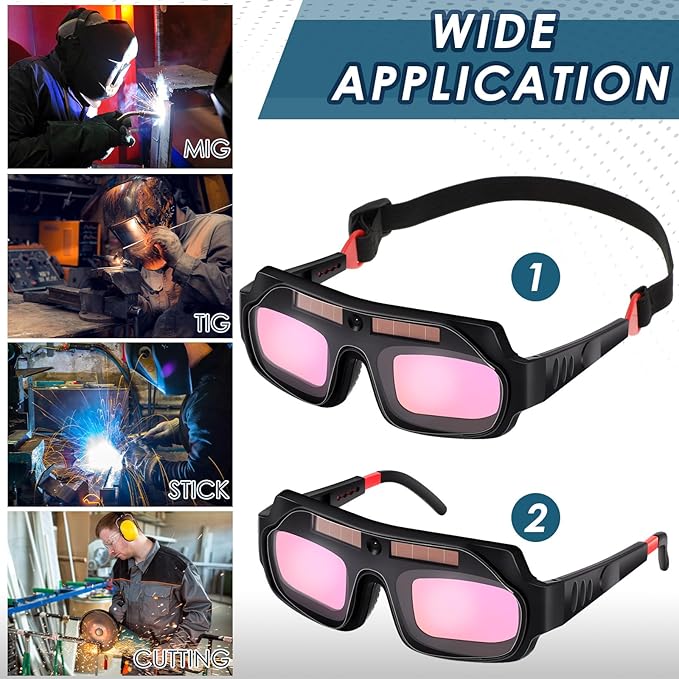🎁⏳Limited time discount- Solar Auto-Darkening Welding Goggles – Eye Protection with Smart Light Control