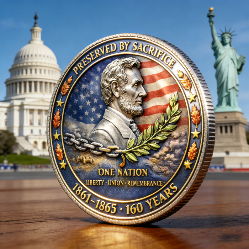 American Civil War 160th Anniversary Commemorative Coin