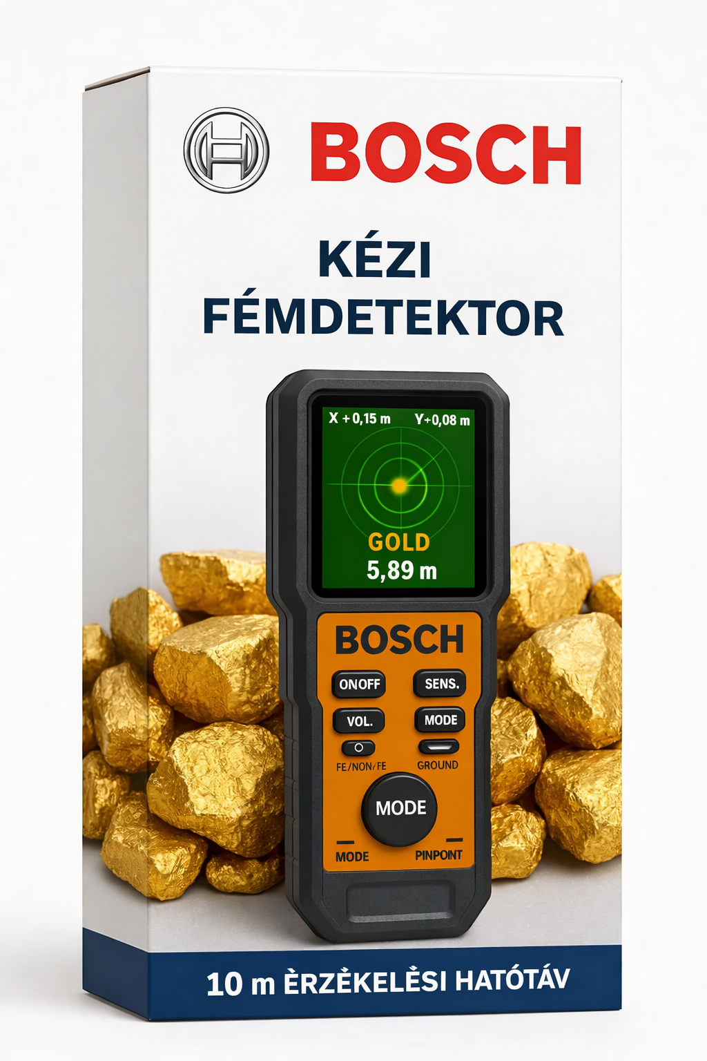 Nagy pontosságú fémdetektor BOSCH