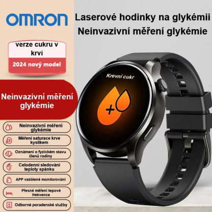 Chytré neinvazivní hodinky na měření hladiny glukózy v krvi Omron
