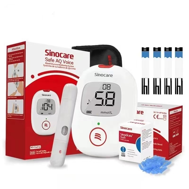 Hlasový glukometr Sinocare Safe AQ Voice, vysoce přesný glukometr