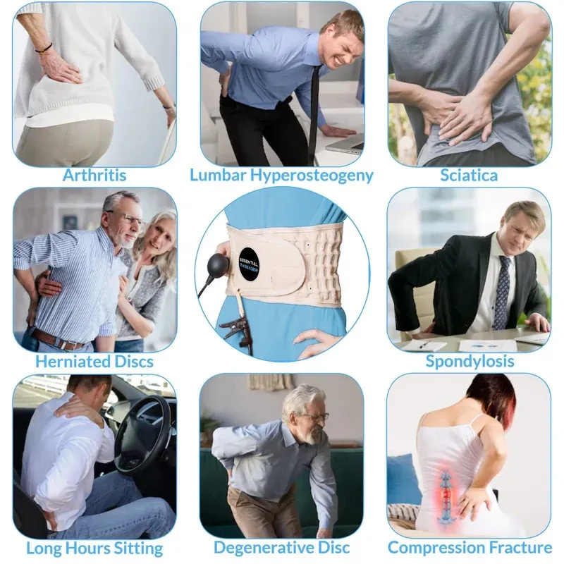 👍Лумбален декомпресивен колан - лумбална опора за облекчаване на болките в гърба