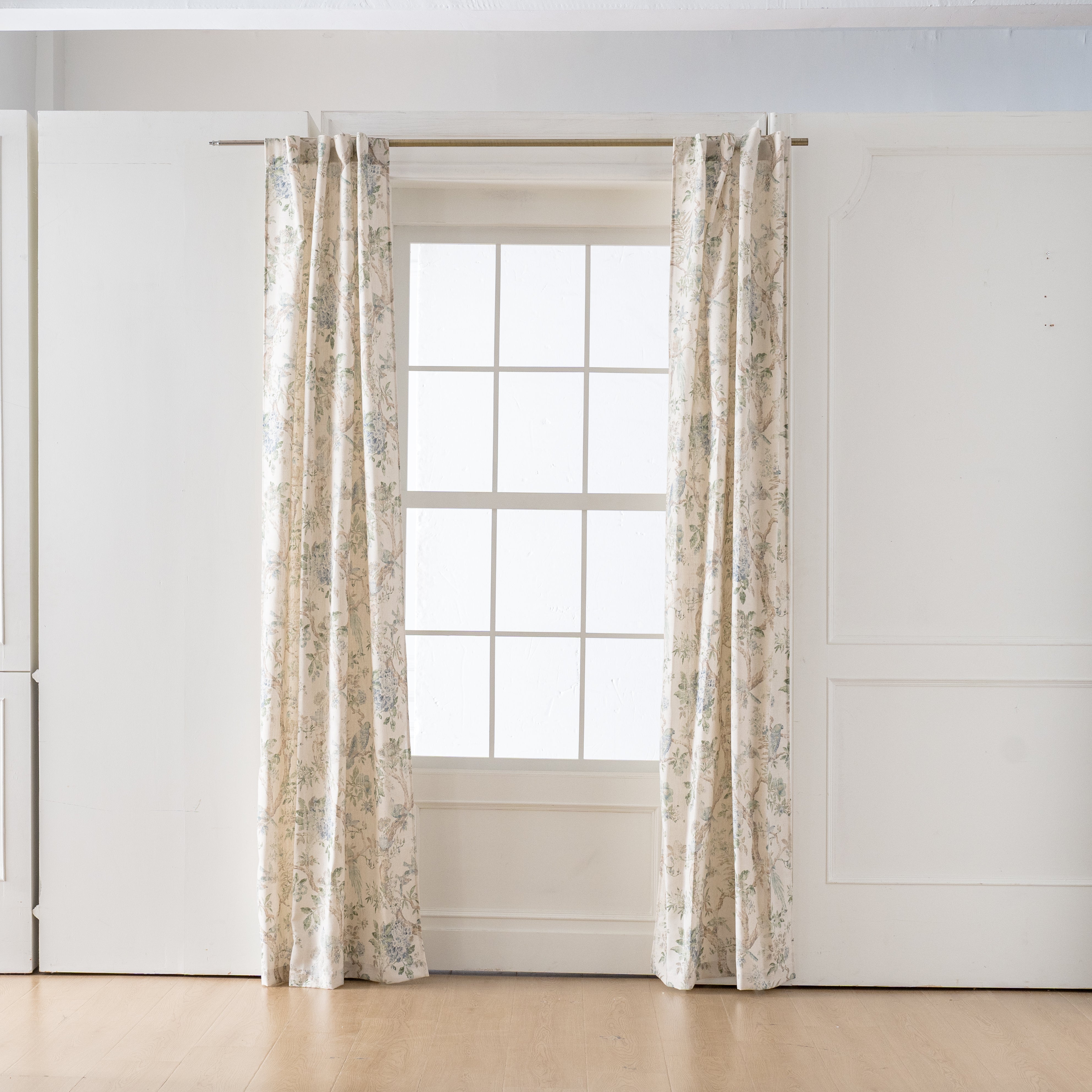 Floral curtains