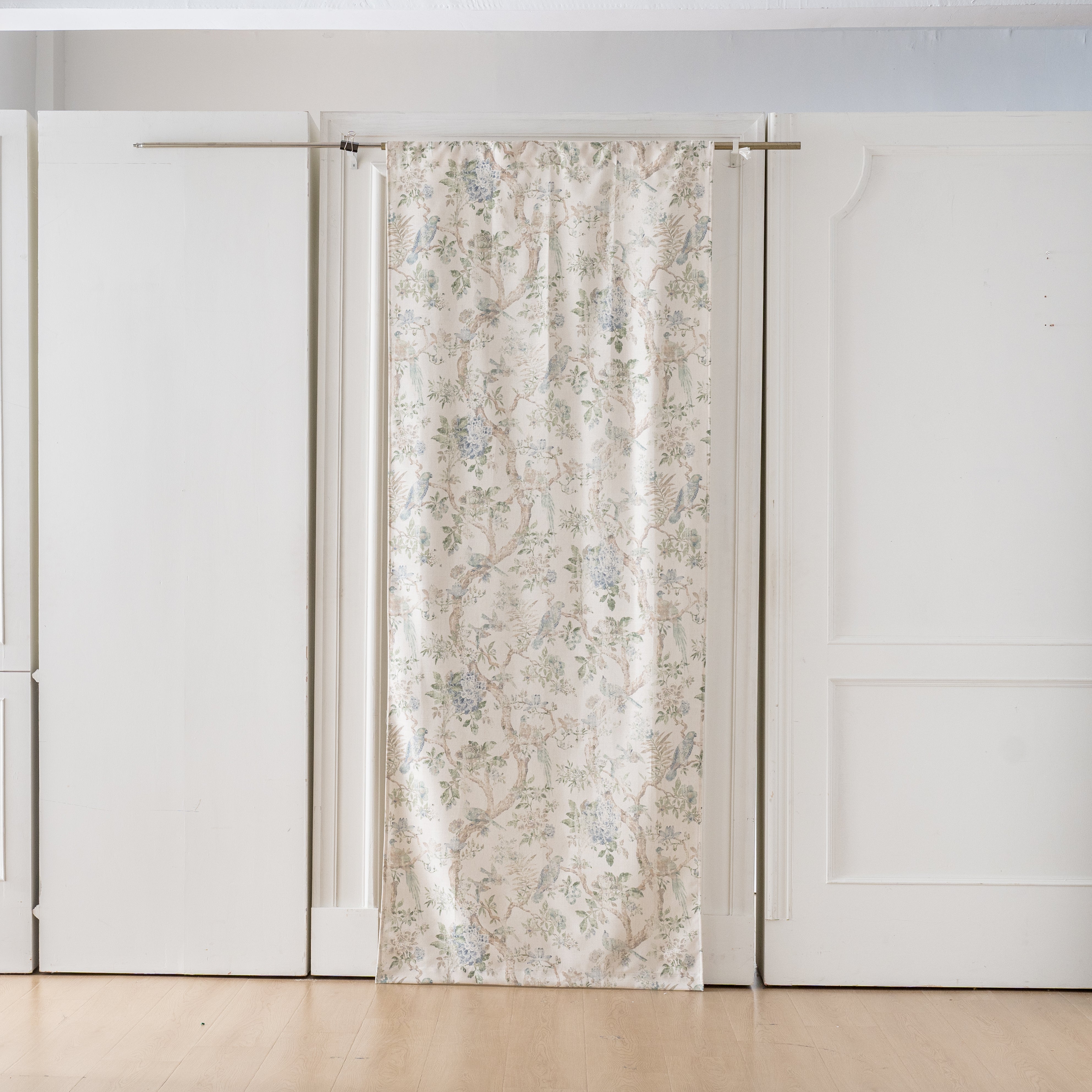Floral curtains