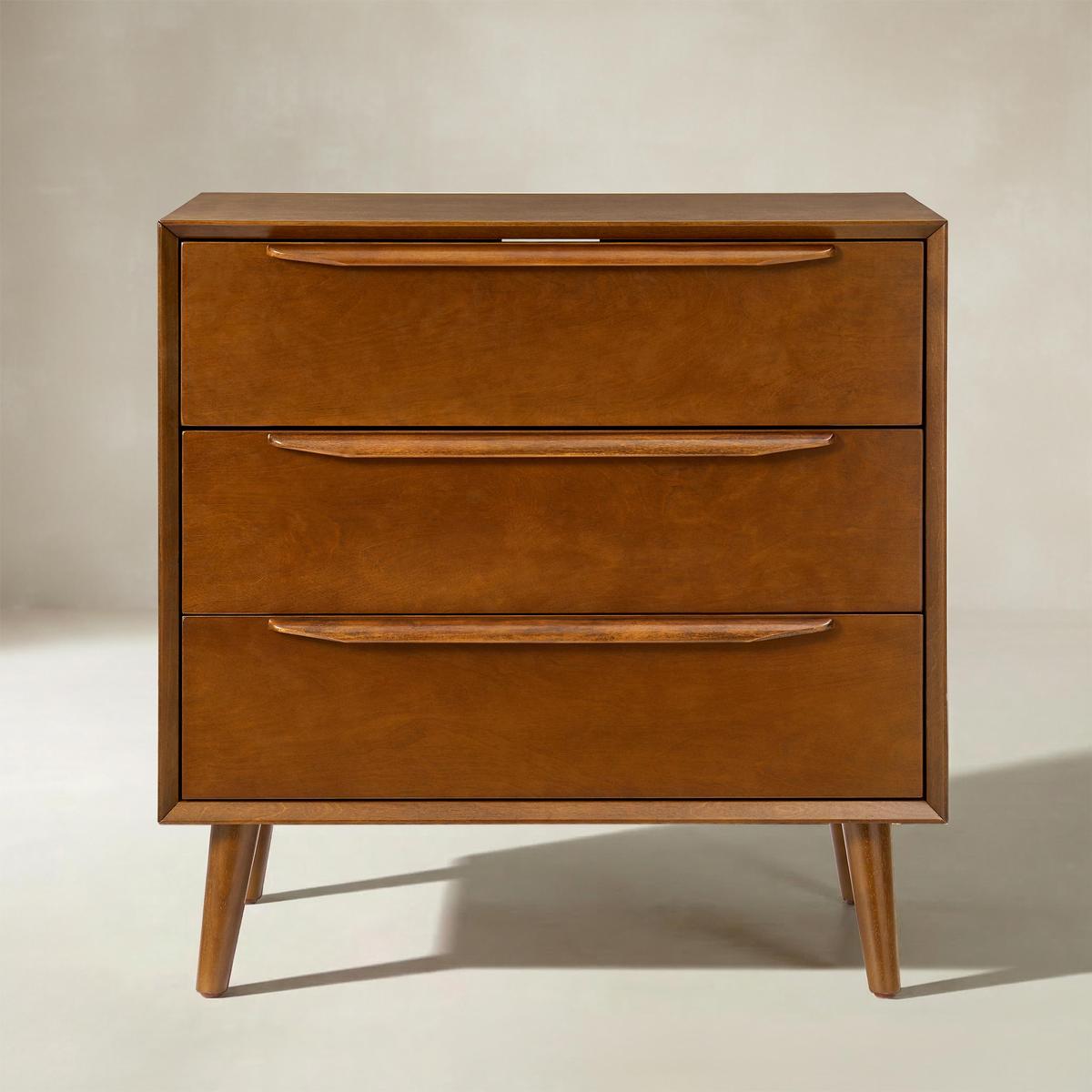 Rebecca 3-Drawer Mid-century Modern Nightstand