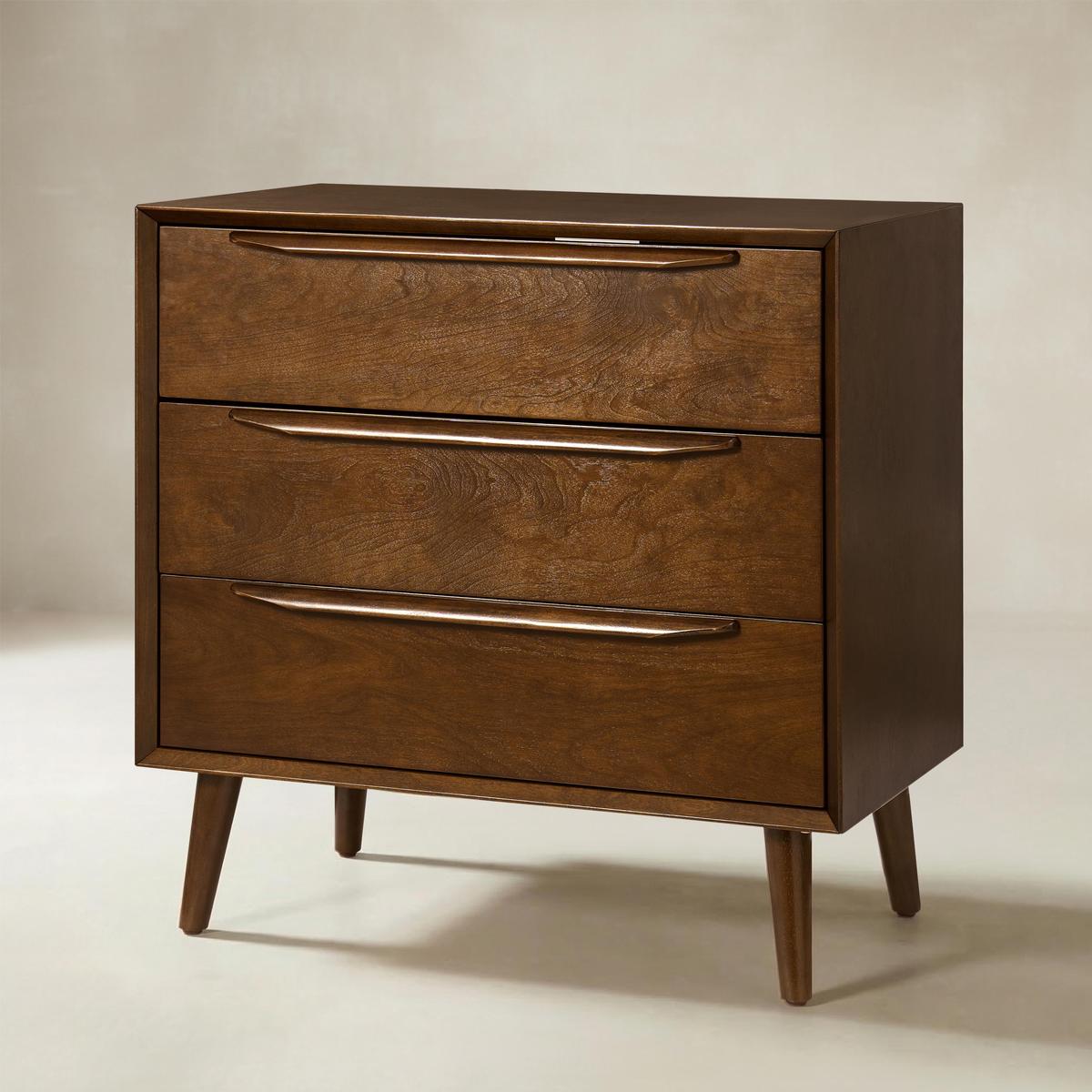 Rebecca 3-Drawer Mid-century Modern Nightstand - HULALA HOME