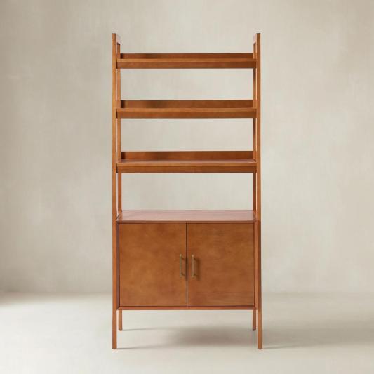 Andre 76"H x 36"W Solid Wood Bookcase
