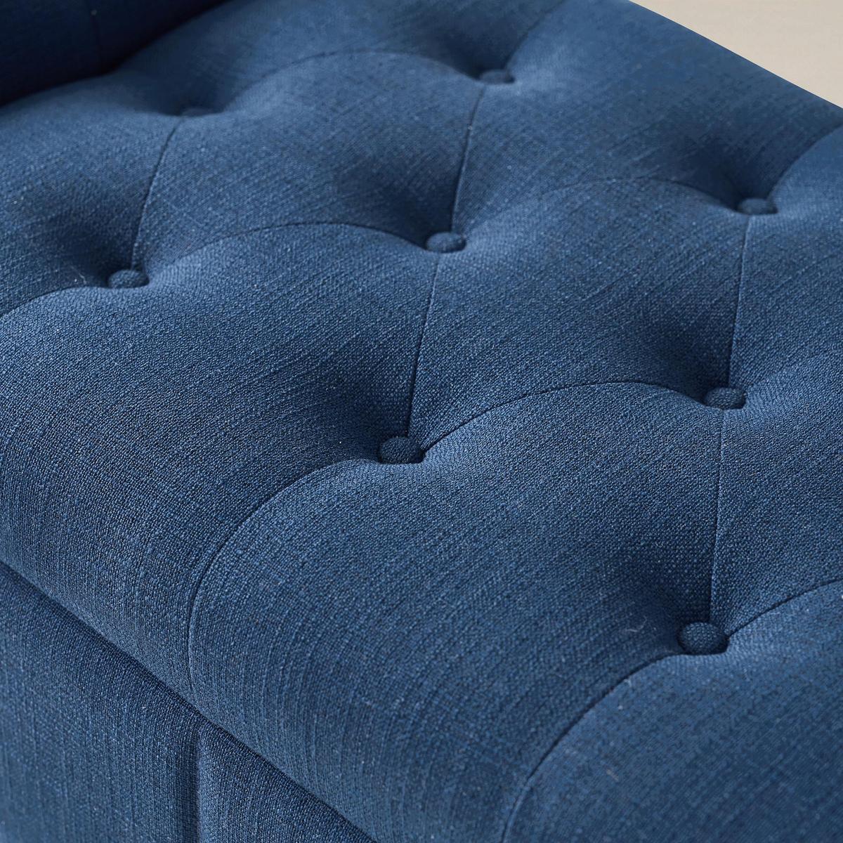 Gemma Classic Tufted Storage Bench with Nailhead Trim