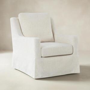 Stanley Glider Slipcovered Swivel Chair with Slope Arm(Optional Types)