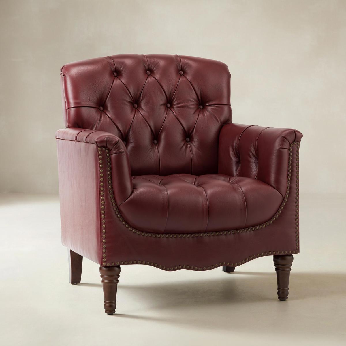 Enrique Genuine Leather Armchair