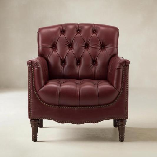 Enrique Genuine Leather Armchair