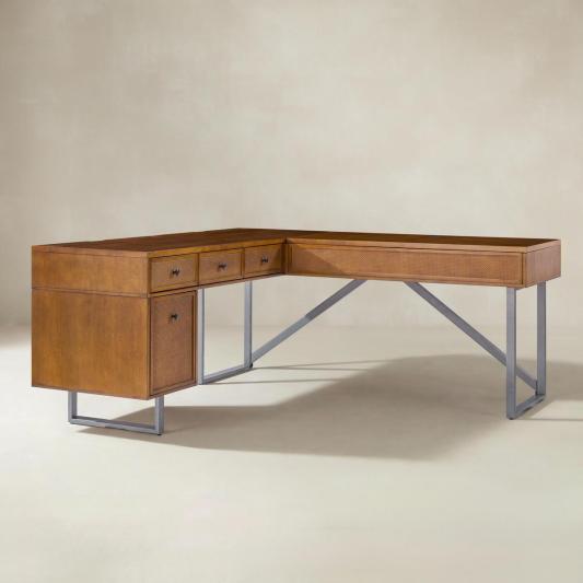 Bertrame L Shape Lift Top Office Desk