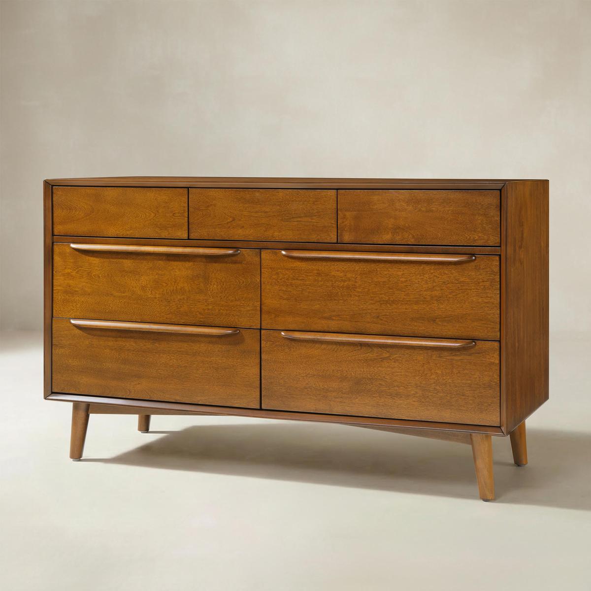 Ileanna Mid-century Modern 7-Drawer Dresser - HULALA HOME