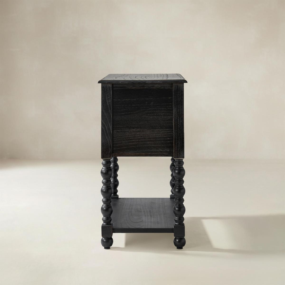 Multi-Functional Wooden End Table with USB - HULALA HOME