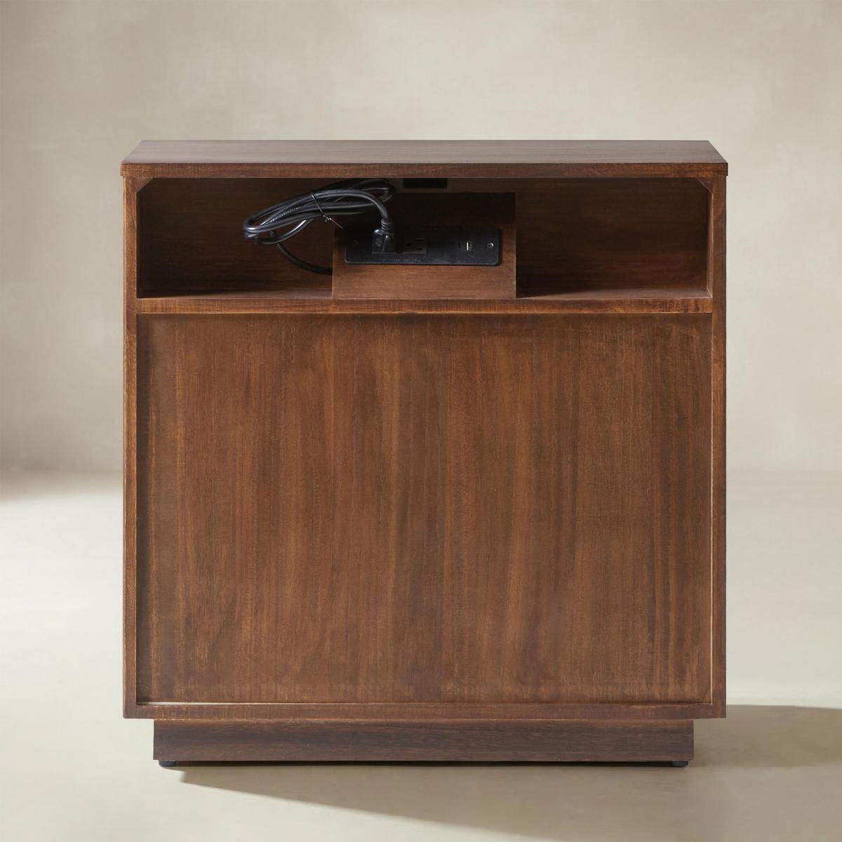 Camille Solid Wood End Table with Drawers