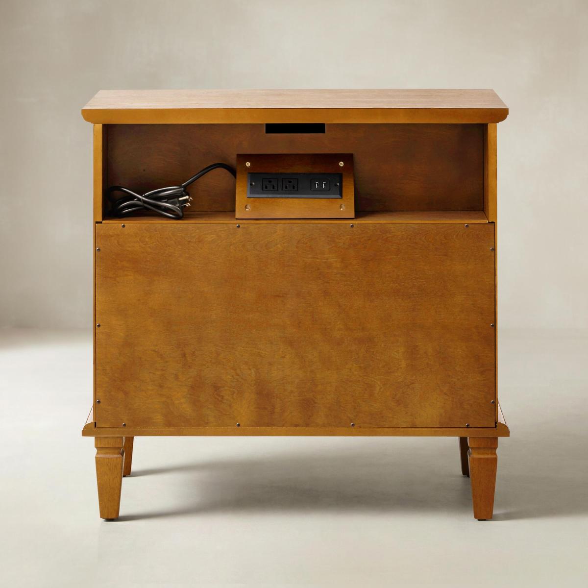 Transitional Wood End Table | Hulala Home